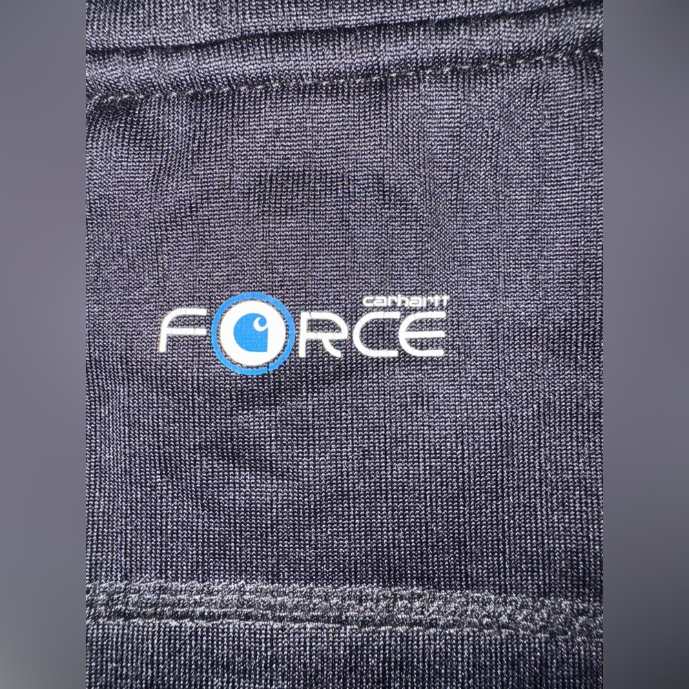 Carhartt Force® Mid/Heavy Thermal Long-Sleeve Shirt – Black – Waffle Knit - Picture 3 of 5